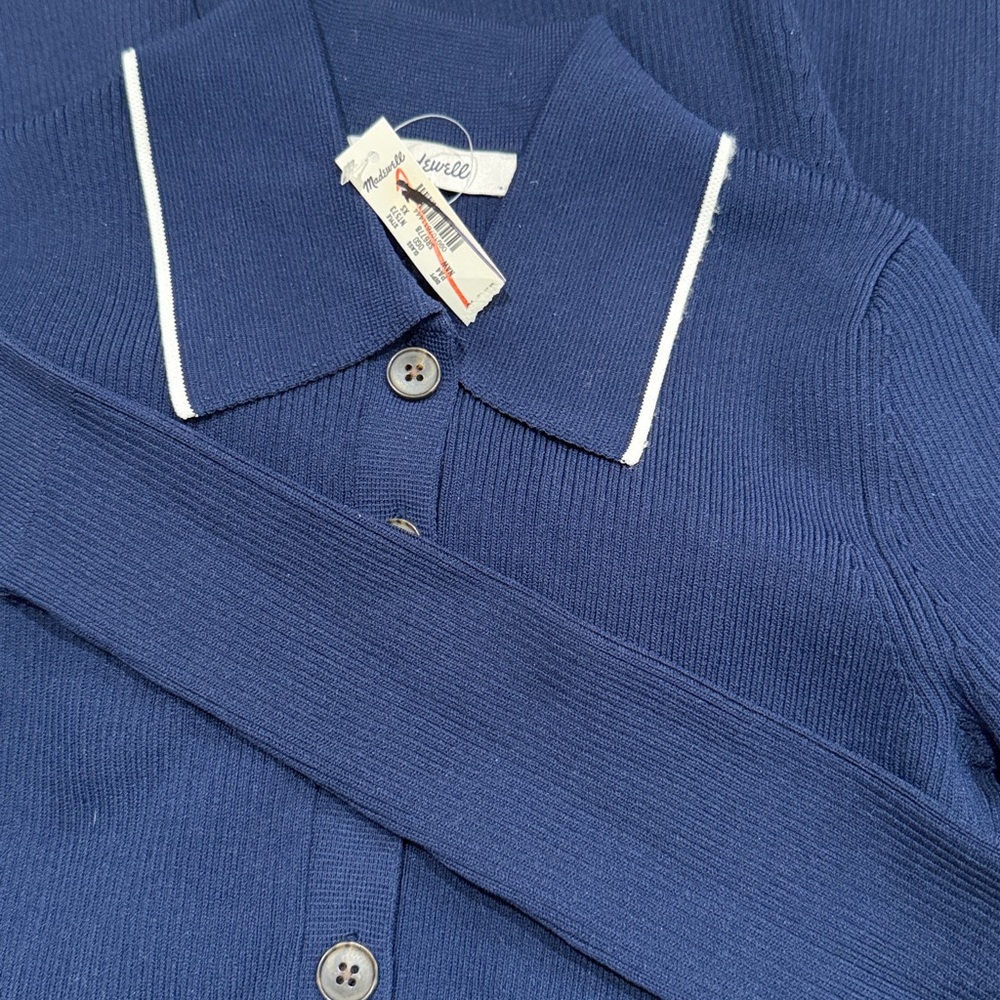 Madewell Ribbed Long-Sleeve Midi Dress - Picture 7 of 7
